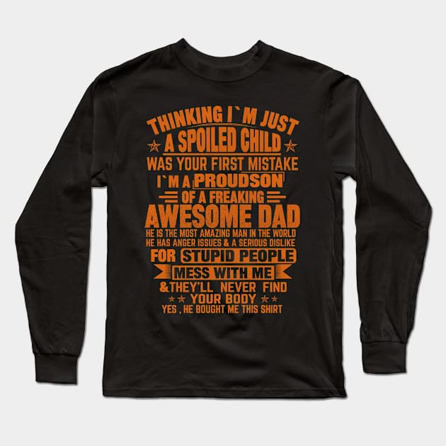 THINKING I'M JUST A SPOILED CHILD Long Sleeve T-Shirt by mqeshta